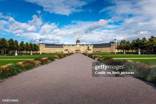 famous castle in karlsruhe - karlsruhe stock pictures, royalty-free photos & images