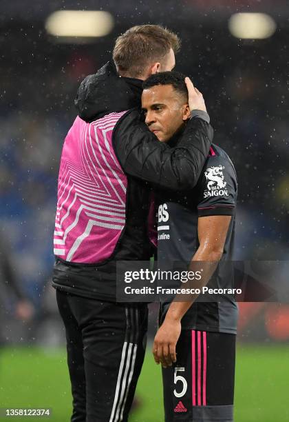 Ryan Bertrand of Leicester City looks dejected following their side's defeat in the UEFA Europa League group C match between SSC Napoli and Leicester...