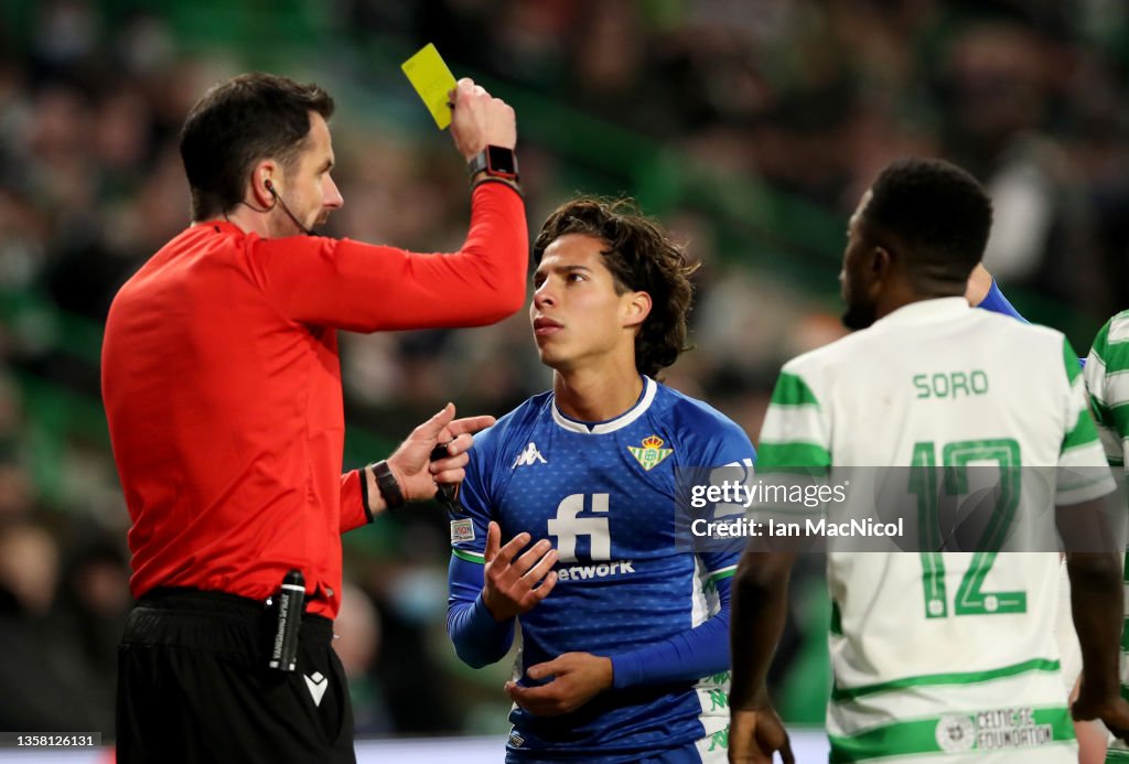 Celtic FC v Real Betis: Group G - UEFA Europa League