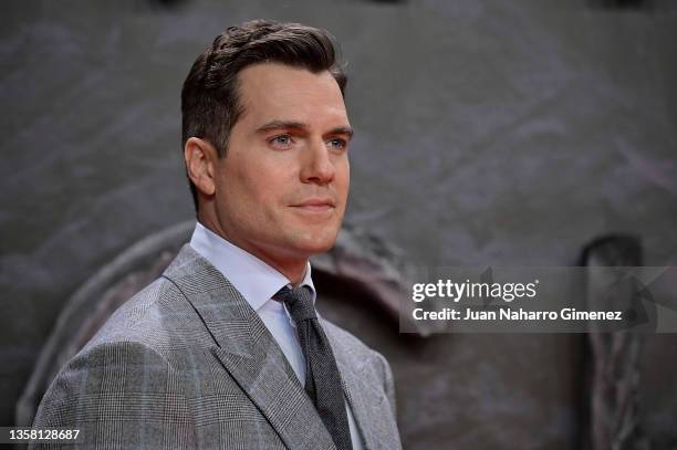 British actor Henry Cavill attends "The Witcher" season 2 premiere at Kinepolis Cinema on December 9, 2021 in Madrid, Spain.