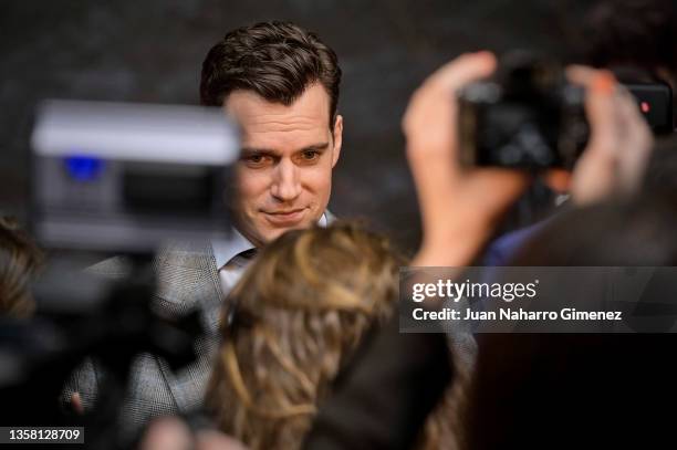 British actor Henry Cavill attends "The Witcher" season 2 premiere at Kinepolis Cinema on December 9, 2021 in Madrid, Spain.