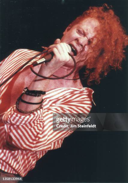 Mick Hucknall of the band Simply Red performs at First Avenue nightclub in Minneapolis, Minnesota on August 4, 1986..