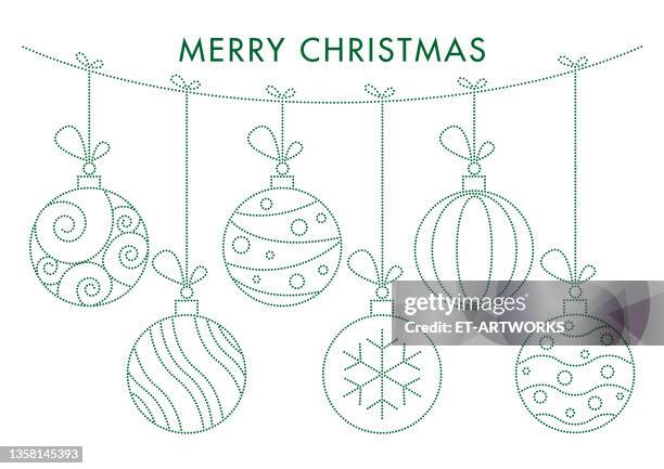 christmas balls - silver hat stock illustrations