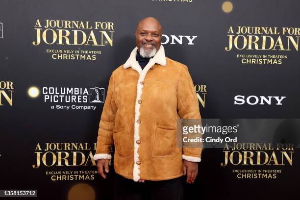 Robert Wisdom attends the "A Journal For Jordan" World Premiere at AMC Lincoln Square Theater on December 09, 2021 in New York City.