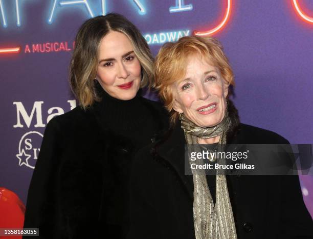 Sarah Paulson and Holland Taylor pose at the opening night for Stephen Sondheim's "Company" on Broadway at The Bernard B. Jacobs Theatre on December...