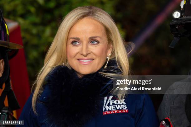 Fox News CEO, Suzanne Scott, attends the new All-American Christmas Tree lighting outside News Corporation at Fox Square on December 9, 2021 in New...