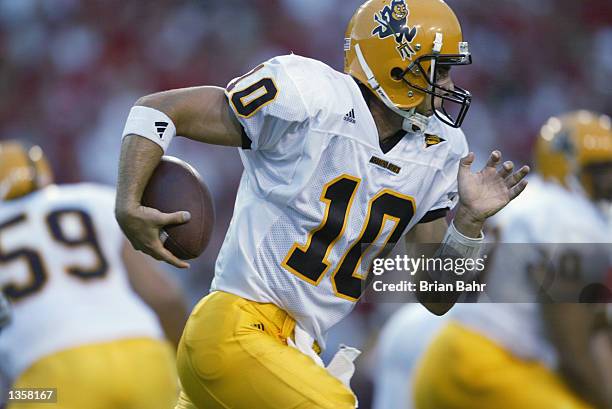 The Nebraska Cornhuskers host the Arizona St. Sun Devils during the first half August 24 at Memorial Stadium in Lincoln, Nebraska.