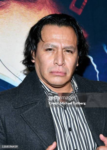 Actor Gerardo Taracena attends the Los Angeles premiere of "Influencia" at Harmony Gold on December 09, 2021 in Los Angeles, California.