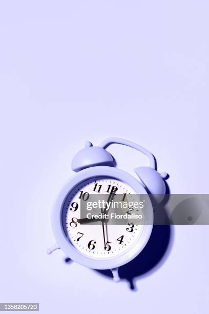 purple alarm clock - purple lilac stock pictures, royalty-free photos & images