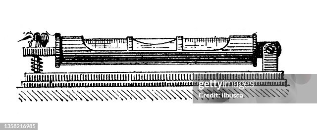 Antique illustration: Level (instrument) Antique illustration: Level (instrument)