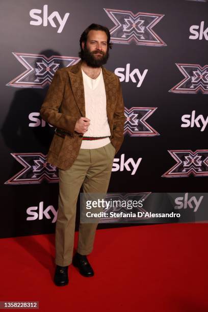 Alessandro Borghi attends the final night of the 15th X Factor 2021 Tv Show at Mediolanum Forum of Assago on December 09, 2021 in Milan, Italy.