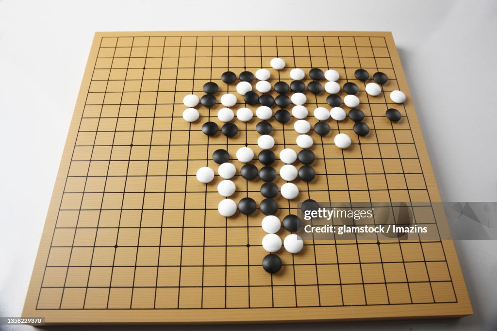 Go, Go Board, White Stone, Black Stone, World Map, Object