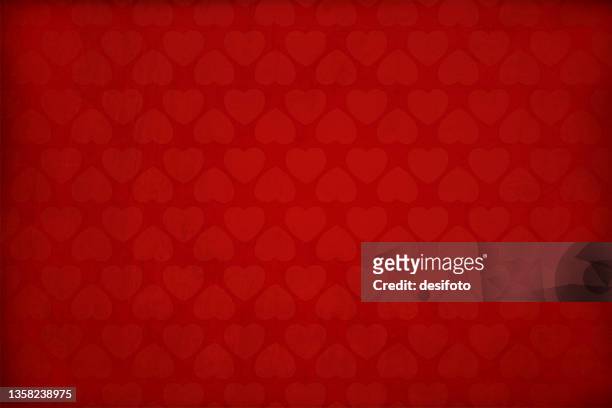 love heart valentine's day red background dark  maroon coloured hearts pattern allover backgrounds with a design of rows of small hearts all over  with slight grunge and textured effect - vector textured effect grunge stock illustrations