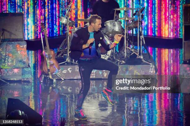 Coldplay frontman Chris Martin during the X-Factor Final at the Mediolanum Forum. Milan , December 9th, 2021