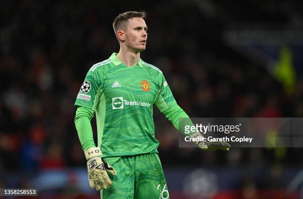 Dean Henderson of Manchester United during the UEFA Champions League group F match between Manchester United and BSC Young Boys at Old Trafford on...