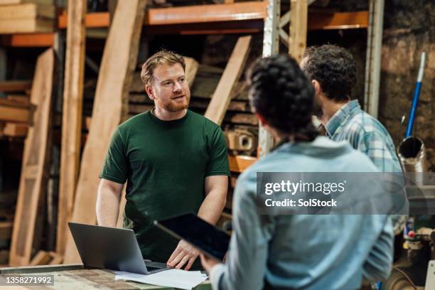 planning a project - timmerman stockfoto's en -beelden