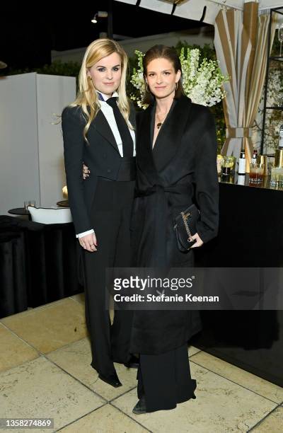 Alice Delahunt and Reese Lasher attend Ralph Lauren Fragrances Presents Ralph's Club on December 09, 2021 in Los Angeles, California.