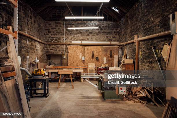 small wood furniture business - wood workshop stock pictures, royalty-free photos & images