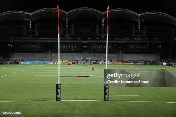General inside view of the Matmut Stadium de Gerland prior to the European Rugby Challenge Cup game between Lyon OU and Gloucester Rugby at Matmut...
