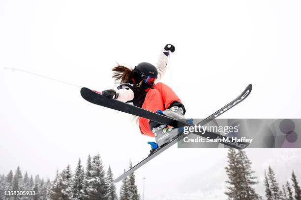 Zoe Atkin of Team Great Britain competes in the Women's Freeski Halfpipe Final during the Toyota U.S. Grand Prix at Copper Mountain Resort on...