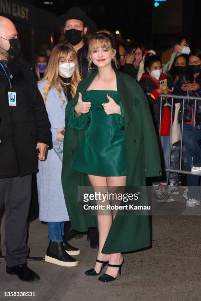 Mckenna Grace arrives at Madison Square Garden for iHeartRadio's Jingle Ball 2021 on December 10, 2021 in New York City.