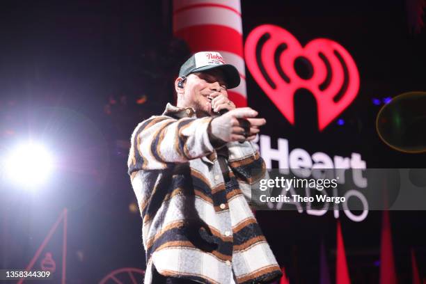 Kane Brown performs onstage during iHeartRadio Z100 Jingle Ball 2021 on December 10, 2021 in New York City.