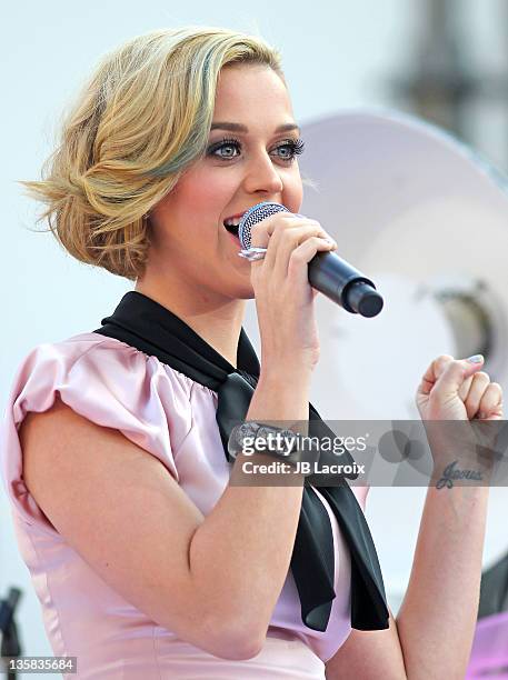 Katy Perry is seen at The Grove on December 14, 2011 in Los Angeles, California.