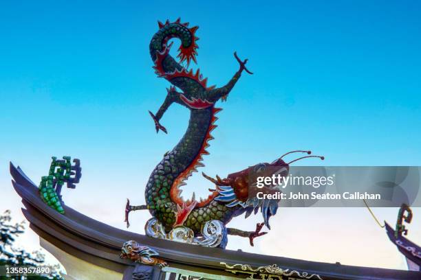 singapore, thian hock keng temple - singapore thian hock keng temple stock pictures, royalty-free photos & images