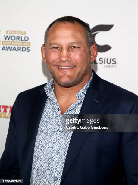 Former mixed martial artist and Olympic wrestler Dan Henderson attends the 13th annual Fighters Only World Mixed Martial Arts Awards at the Worre...