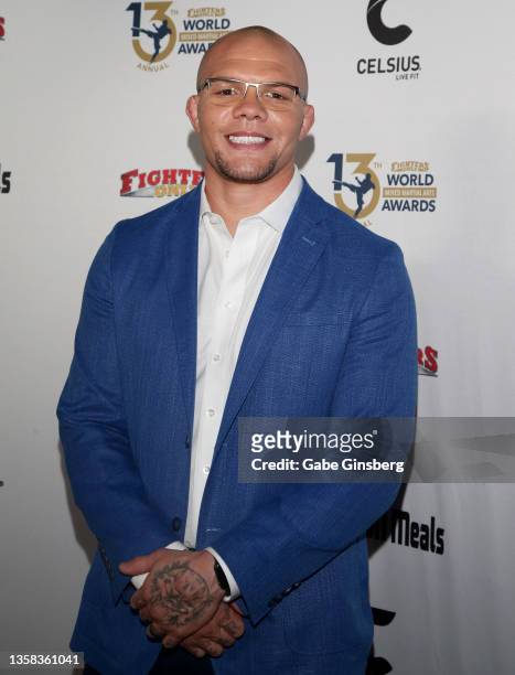 Mixed martial artist Anthony Smith attends the 13th annual Fighters Only World Mixed Martial Arts Awards at the Worre Studios on December 10, 2021 in...