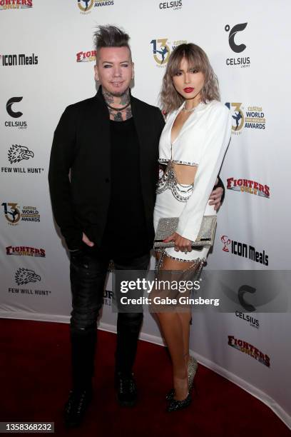 Recording artist and music producer ASHBA and singer NATYASH attend the 13th annual Fighters Only World Mixed Martial Arts Awards at the Worre...