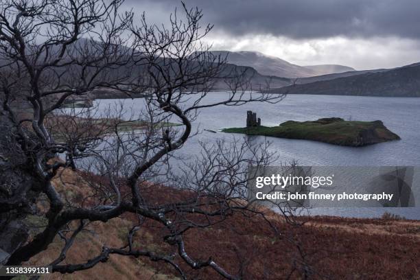 ardvreck castle, scottish highlands uk - ardvreck castle stock-fotos und bilder