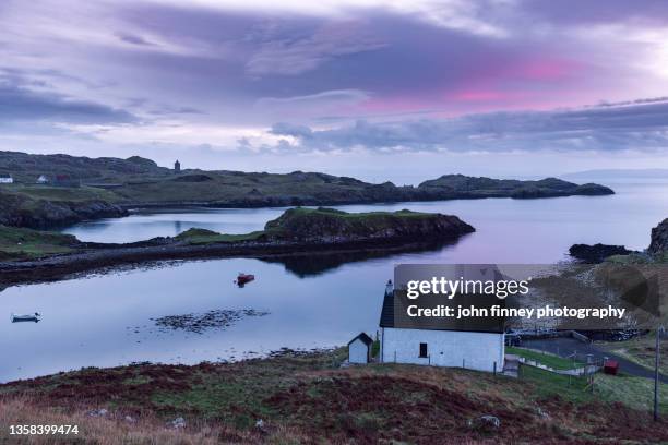 loch roghadail, isle of harris, scotland - insel harris stock-fotos und bilder