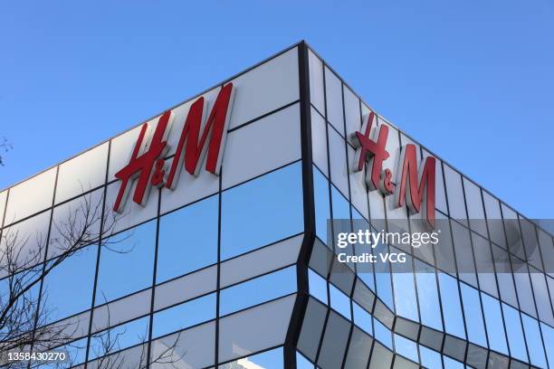 An H&M clothing store is seen at Sanlitun on December 3, 2021 in Beijing, China.