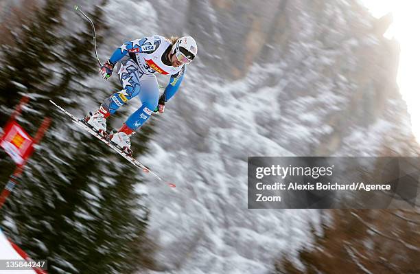 Erik Fisher of the USA in action during the Audi FIS Alpine Ski World Cup Men's Downhill Training on December 15, 2011 in Val Gardena, Italy.