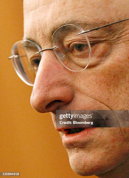 Mario Draghi, president of the European Central Bank , attends the 'Ludwig Erhard Lecture' event in Berlin, Germany, on Thursday, Dec. 15, 2011....