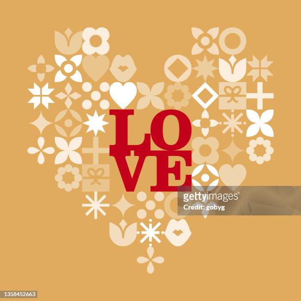 abstract heart valentine card - passion stock illustrations