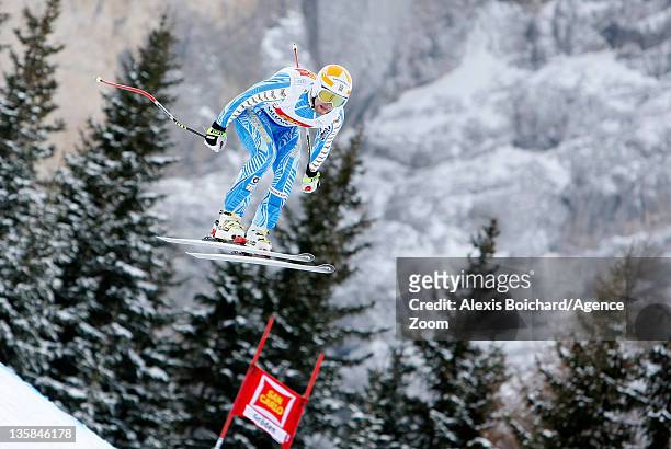 Hans Olsson of Sweden during the Audi FIS Alpine Ski World Cup Men's Downhill Training on December 15, 2011 in Val Gardena, Italy.