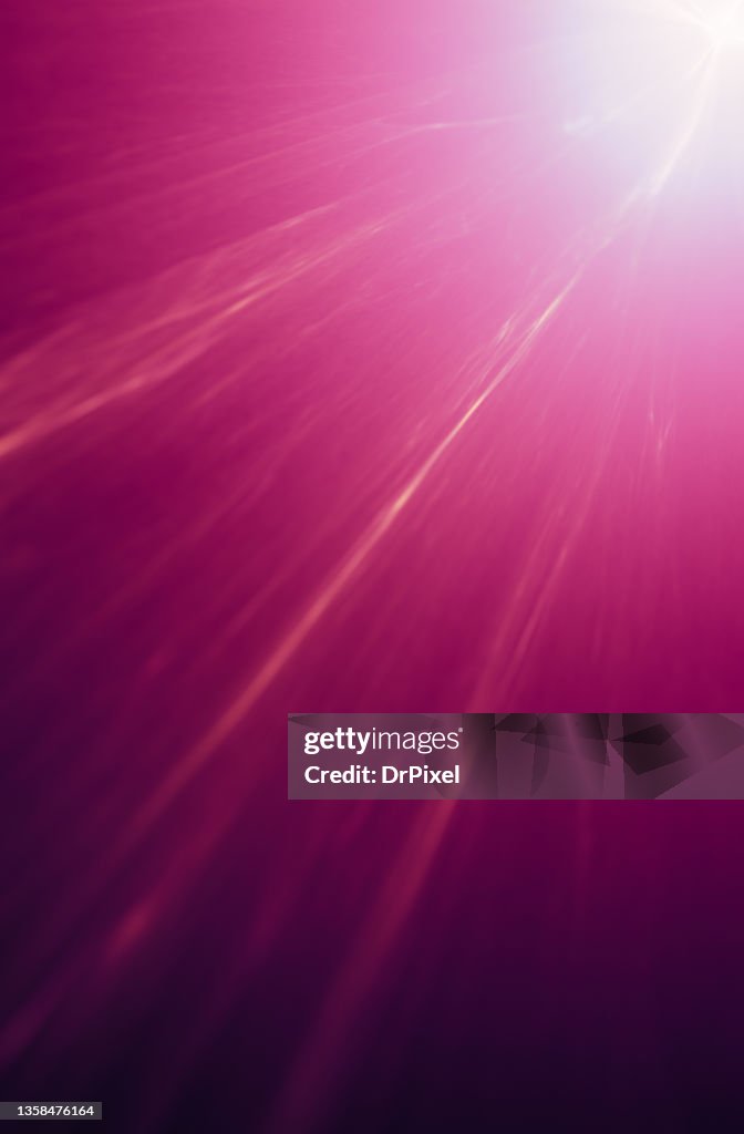 Pink Light Rays High-Res Stock Photo - Getty Images