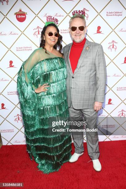 Allegra Riggio and Jared Harris attend the Brooks Brothers Hosts Special Holiday Celebration To Benefit St. Jude Children's Research Hospital at The...