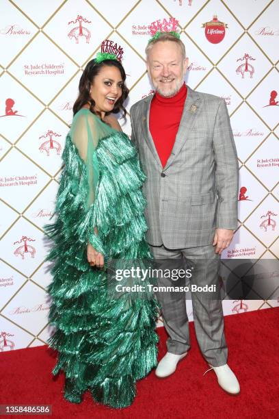 Allegra Riggio and Jared Harris attend the Brooks Brothers Hosts Special Holiday Celebration To Benefit St. Jude Children's Research Hospital at The...