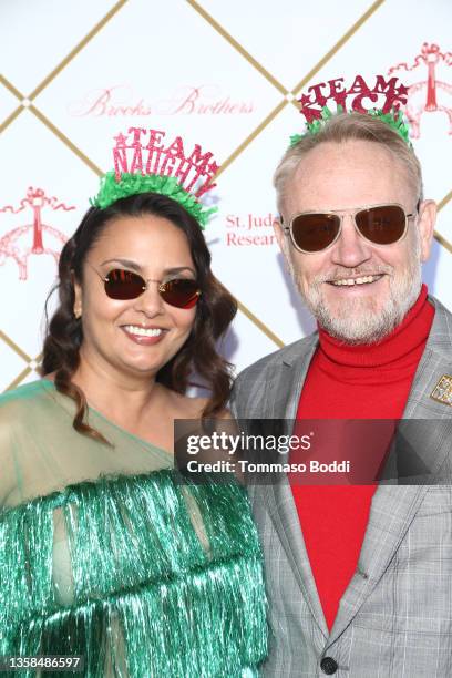 Allegra Riggio and Jared Harris attend the Brooks Brothers Hosts Special Holiday Celebration To Benefit St. Jude Children's Research Hospital at The...