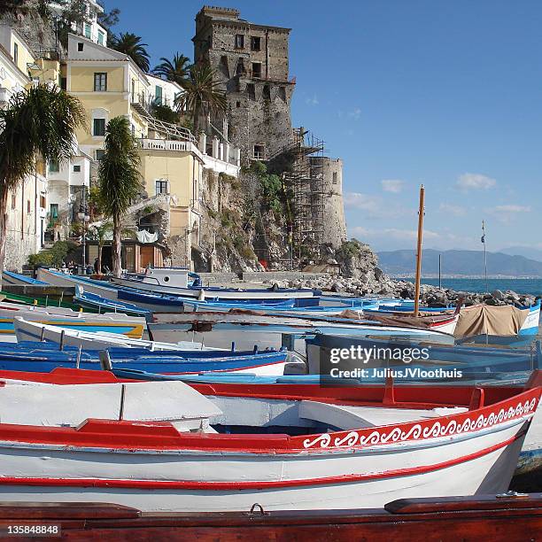 cetara, amalfi coast - cetara stock pictures, royalty-free photos & images