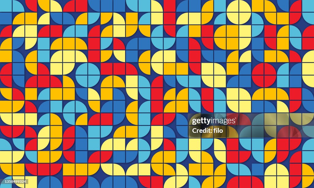 Modern Blocks Abstract Background Pattern