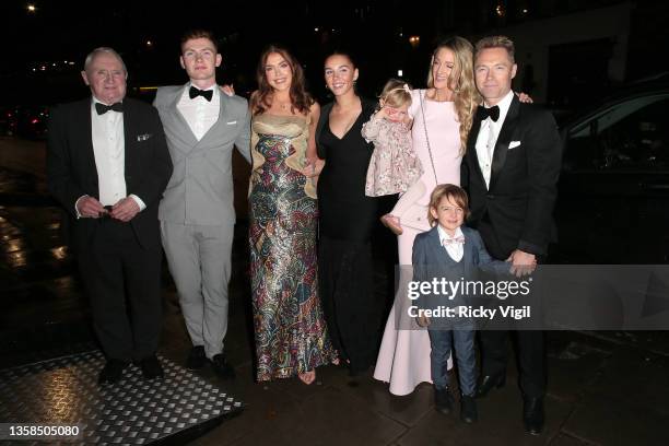 Jack Keating, Missy Keating, Ali Keating, Coco Knox Keating, Storm Keating, Cooper Keating and Ronan Keating seen attending Emeralds and Ivy Ball at...