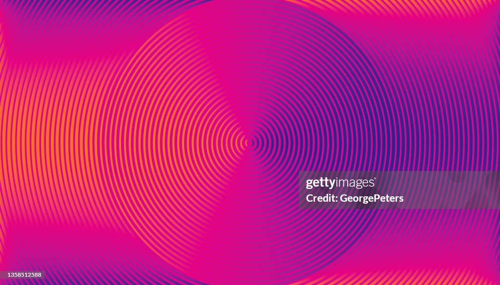 Sfondo astratto a cerchi concentrici