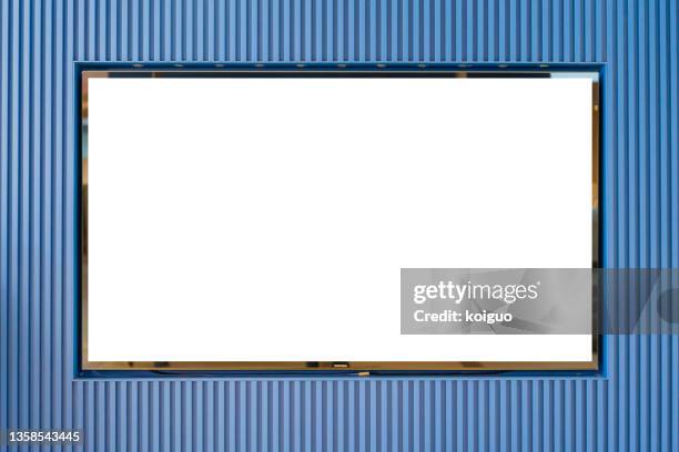 tv embedded in the wall - tv on wall stock pictures, royalty-free photos & images