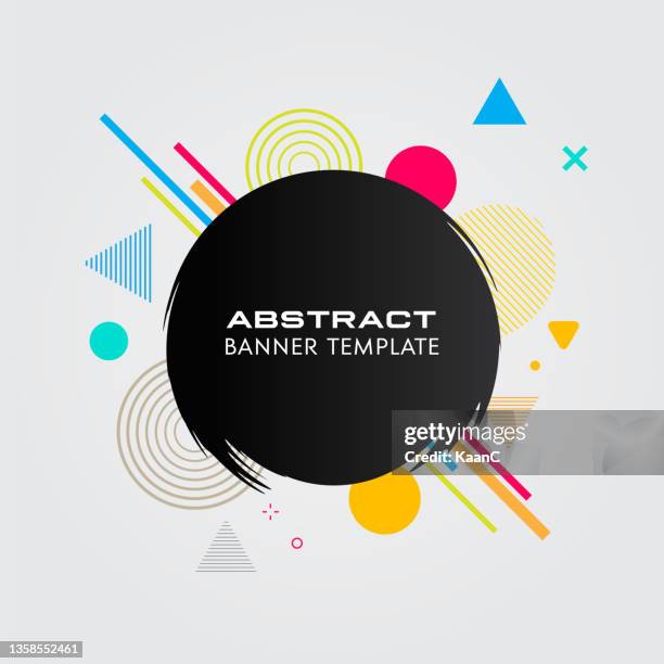 abstract modern graphic element. dynamic colorful form and line. flowing geometric shapes gradient abstract banner. template for a logo, flyer or presentation design. vector. - blindfold stock illustrations