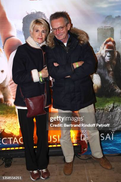 Director Patrice Leconte and Agnès Béraud attend the "Noé, la force de vivre - Noah, the strength to live" Musical show at the Longchamps racecourse...