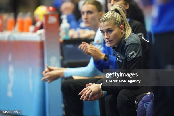 Estavana Polman of the Netherlands during the 25th IHF Women's World Championship match between Netherlands and Kazachstan at Pabellon Ciutat de...